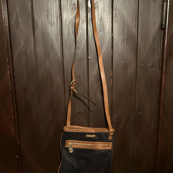 Michael Kors Black and Tan Crossbody Bag - Picture 2 of 7